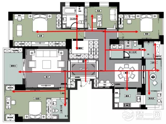 合肥紫蘋果裝飾邀您關注綠城玫瑰園戶型分析及設計